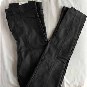 Black leather pants